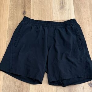 Legends 7” Men's Black Athletic Shorts with Elastic Waist